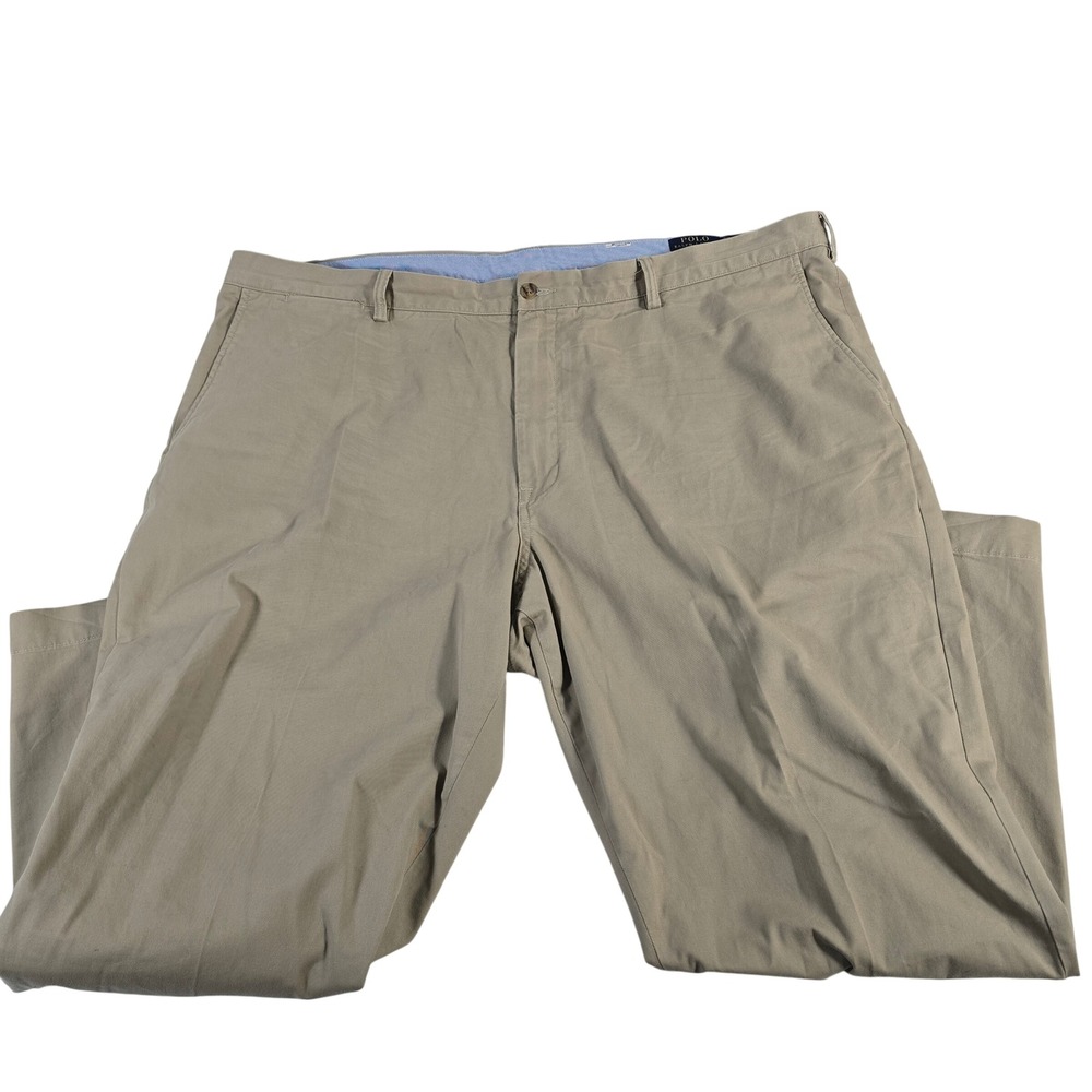 Polo Ralph Lauren Mens Khaki Chino Pants Straight Fit Classic Casual Size 38x30